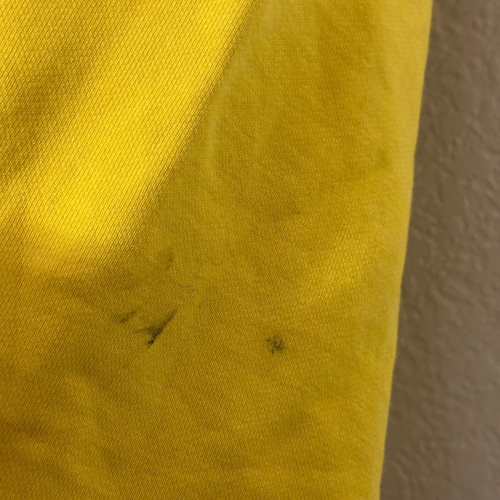 KAPPA Shorts Sweatsuit Knit size Large Bright Yellow Elastic Waist Drawstring - Picture 11 of 14